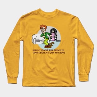 "Real" Friends Leave Tracks Long Sleeve T-Shirt